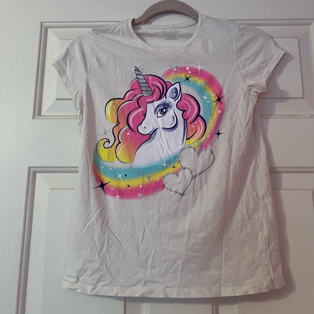 Girls Children Place graphic t shirt short sleeve